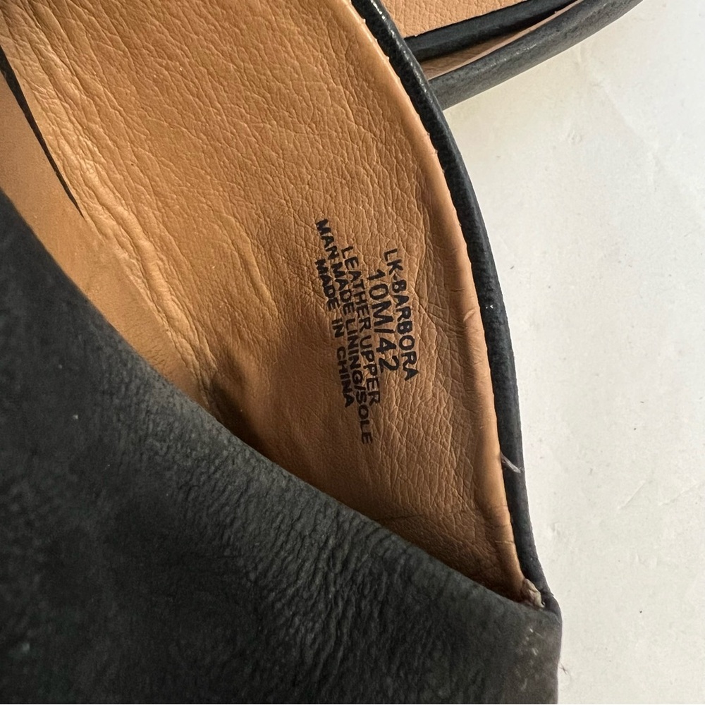 Lucky Brand Dark Gray/Black Women's Leather Mules - Picture 9 of 9